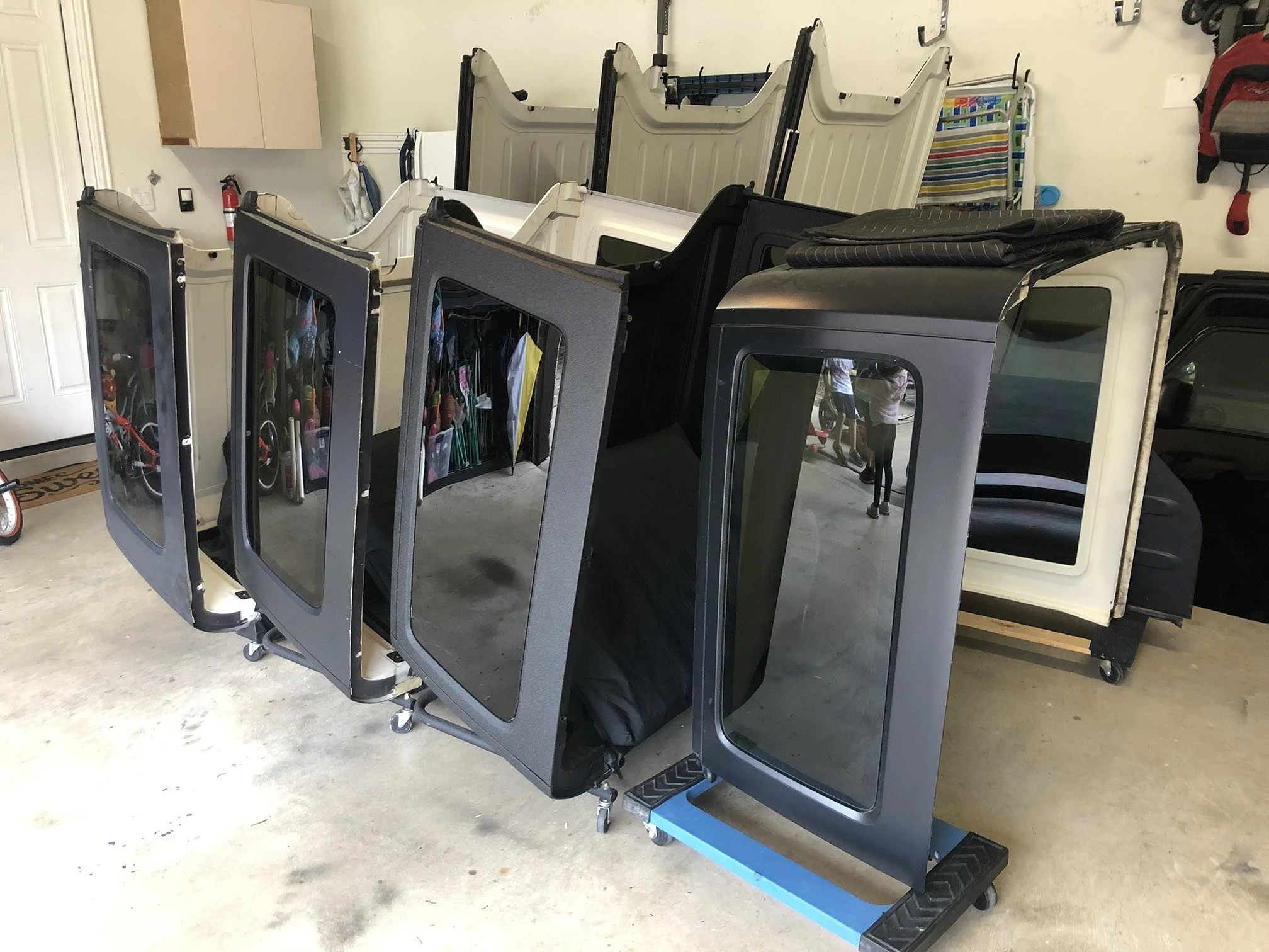 Early hardtop inventory in the garage